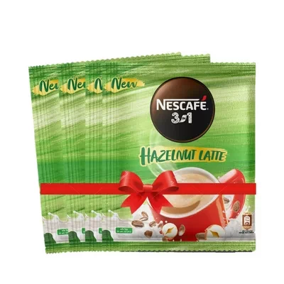 Nescafe Hazelnut Latte Coffee Mix 25 gm 4 pcs