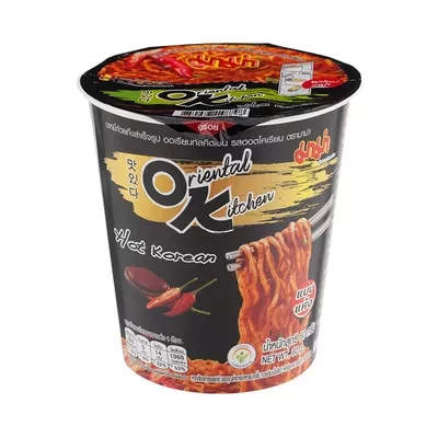 Mama OK Instant Cup Noodles Hot Korean Flavour 80 gm