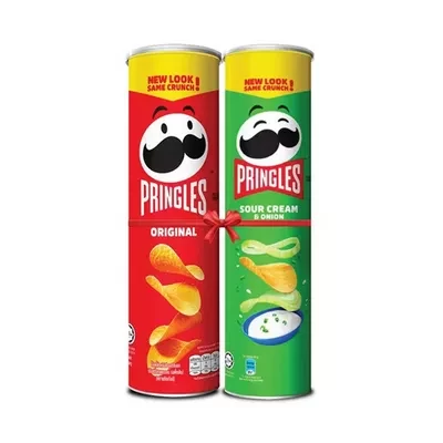 Pringles Potato Chips Red & Green Combo Offer 2 pcs