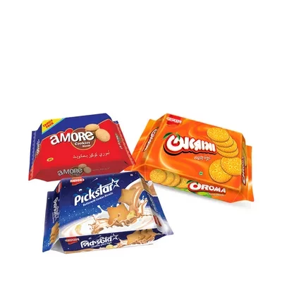 Dekko Amore Cookies Biscuit & Pickstar Cookies Biscuits (Free Oroma Orange Biscuits) 3 pcs