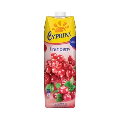 Cyprina Fruit Drink Cranberry 1 ltr