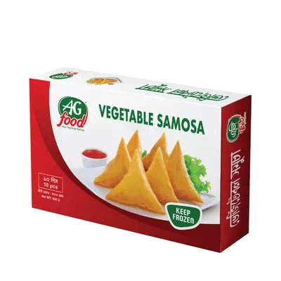 AG Food Vegetable Samosa 10 pcs 400 gm ৳ 135