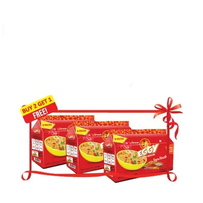 Ifad Eggy Instant Masala Noodles 8 pcs 400 gm (Buy 2 Get 1 Free) 3 pcs ৳ 320