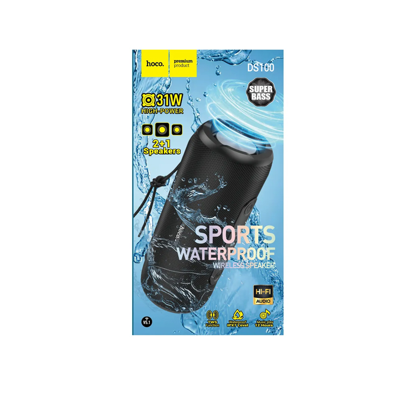 Hoco DS100 31W Super Bass Waterproof Sports Bluetooth Speaker