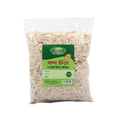 BPM White Flattened Rice (Sada Chira) 500 gm