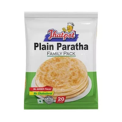 Jhatpot Plain Paratha Family Pack 1600 gm 20 pcs ৳ 350