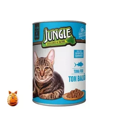 Jungle Tuna Fish Cat Food Can 400 gm