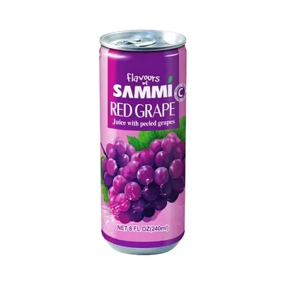 Sammi Red Grape Juice Can 240 ml