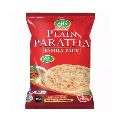 AG Food Plain Paratha Family Pack 1300 gm 20 pcs ৳ 310