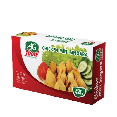 AG Food Chicken Mini Singara 15 pcs 300 gm ৳ 120